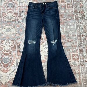 Sneak Peek Dark Indigo Flare Jeans